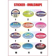 HD GLOSS QUALITY JDM Sticker Globe Emission 3 Star & 4 Star | Stiker Globe Japan/Jepun JDM /