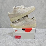 [二手] US10 Nike Air Force 1 x Stussy 米白 CZ9084-100