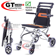 W92-A40-7 GT MEDIT GERMANY Ultra Lightweight Airplane Wheelchair Foldable Travel Wheel Chair / Kerusi Roda Ringan