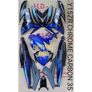 HLD STICKER TANAM Yamaha Y15ZR Y15 YSuku v2 Coverset Body Cover Set Chrome Carbon Emas Sticker Biru 