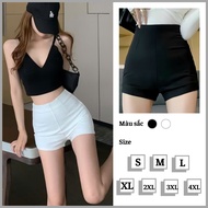 Women's Shorts Shorts Bossy Slim Long Legs V3 Korean Stretch Umi Back Zip