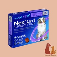 [SG Stock] Nexgard Spectra Fleas Ticks Mites Heartworm Prevention for Medium Dog (7.5-15Kg) EXP 09/2