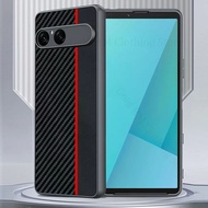 For Sony Xperia 10 VII Leather Kevlar Spliced Shockproof Case Xperia 10 VI 5 IV Soft Bumper Protecti