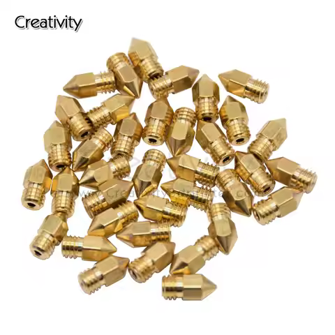 10/20PCS MK8 Brass Nozzle 0.4 0.6MM Extruder Head Nozzles For 1.75MM CR10 CR10S Ender-3 Ender-3V2 3D
