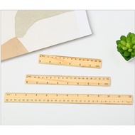 wooden wooden ruler 15cm single-sided double scale ruler student learning stationery ruler 木尺