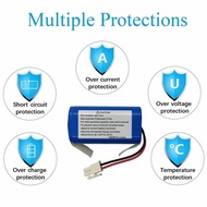 A4 ILIFE A4s V7 A6 V7s Plus Robot Vacuum Cleaner 18650 4S1P Battery 14.8V s   s