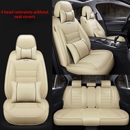 Perdana Axia Bezza Myvi Viva Kancil V6 Vios 2011-2018 Hilux Inspira Half Leather Car Seat Cover 5-seater Universal Car Seat Cover Can Be Waterproof And Breathable All Year Round St