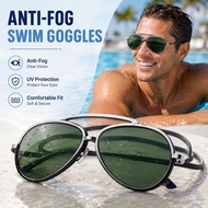 New Full View Anti Fog Swim Goggle Wide Vision Clear Underwater Swimming Goggles
