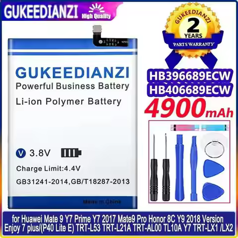 For Huawei Y7 Prime Y7 2017 Mate 9 Pro For Honor 8C Y9 2018 Enjoy 7 plus/(P40 Lite E) TRT-L53, 4900m