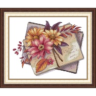 Joy Sunday Stamped Cross Stitch Ktis DMC Threads Chinese Cross Stitch Set DIY Needlework Embroidery Kit-Autumn Greetings