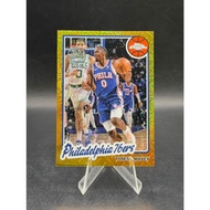 Tyrese Maxey 2025 Topps Chrome 1980 Gold Mojo Refractor 36/50 Basketball Card (TC-TM) 76ers