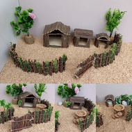 Hamster House Apple Stick House Apple Stick Fence Landscape Hamster Supplies /Quail house/Quail Nest
