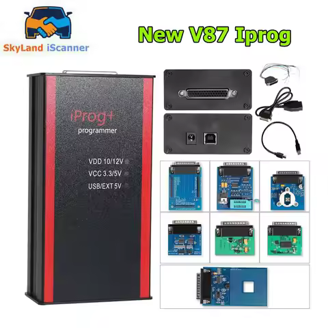 Latest Iprog+ Iprog Pro V87 Programmer Support IMMO + till the year 2019 Carprog/Full/Digiprog