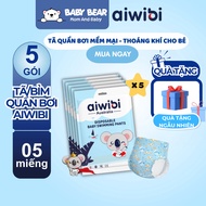 [COMBO 05] Aiwibi High Quality Baby Diapers/Swimming Trunks - Soft, Waterproof, Many Sizes M/L/XL/XX