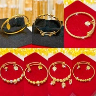 GELANG TANGAN / BANGLE UNTUK KANAK-KANAK / BABY COP 916  ( Emas bangkok / Emas korea 24k )