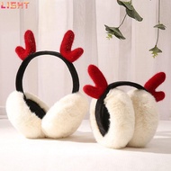 LIGHT Plush Earmuffs, Warm Adjustable Earflaps, Winter Cute Antlers Soft Cosy Ear Warmer for Men Wom