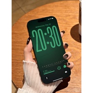 525 | iOS26 Dark Green Gradient | Mobile Phone Wallpaper