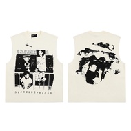 Trendy ERD Depressed Rich Second Generation Summer High Street Letter Print Loose Pure Cotton Sleeve