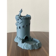 Dice Tower -- Dragon Guarded, for Board Game & DnD / Menara Dadu Naga