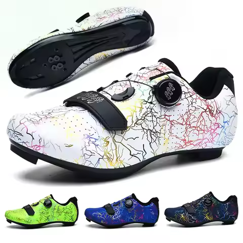 New Cycling Shoes Men Self-Locking Road Cycling Shoes Outdoor Mountain Cycling Sports Shoes Women In
