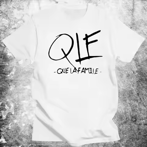Man Cotton T Shirt Personnalise Chanteur Qlf Que La Famille Chanson Musique N007 Printed T-shirt Wom