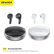 Awei T75 True Wireless Sports Earbuds with Charging Case TWS Bluetooth Earbuds Sport Wireless Earbuds IPX4 Smart Touch