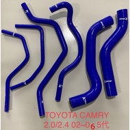 TOYOTA CAMRY 2.4 2AZFE 2AZ-FE 4Cyl  2002-2006 Silicone Radiator Coolant Hose kit