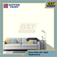 Nippon Paint 18L Weatherbond Quarts Exterior Wall Paint Off White Colour Cat Luar Rumah Outdoor Pain