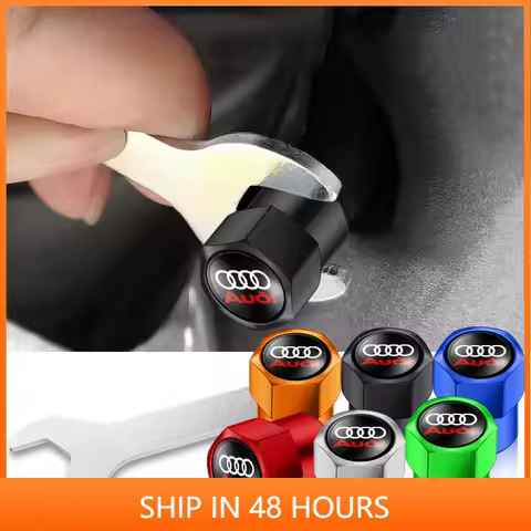 4Pcs/set Alloy Car Tire Valve Stem Air Caps Anti-theft Airtight Cover For Audi A3 A4 b6 b8 b7 A6 A8 