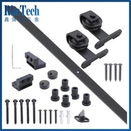 Complete set of overhead track for sliding doors, balcony doors, and living room doors with pulley h