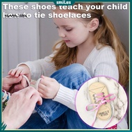 smiles|  Preschool Shoe Tying Tool Preschooler Shoe Tying Aid 2 Pcs Wooden Shoe Lace Tying Practice 