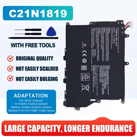 C21N1819 Laptop Battery For ASUS VivoBook 14 X420U A420UA F420UA R459UA Y406F Y406U