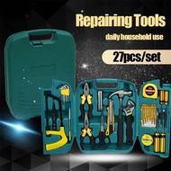 27pcs Repairing Tools Set Screw Driver Hardware Set Emergency Tool Kit Set Car Repair Toolbox