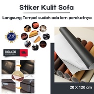 Kulit Sofa Tempel - Tambal Sofa Robek Kulit - Kursi Sofa Meteran Black