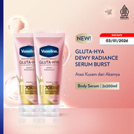 [Near Exp. Date] Vaseline Gluta Hya Body Serum Dewy Radiance 200ml x2 [Exp. Date 3 Jan 2026]