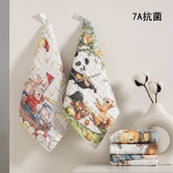 7A Antibacterial Pure Cotton Six-Layer Gauze Baby Square Towel Class a Children Wash Face Small Towe