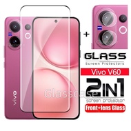 Vivo V60 2025 2 In 1 9H HD Screen Protector Tempered Glass For Vivo V60 V 60 Lite V60Lite VivoV60 Vi
