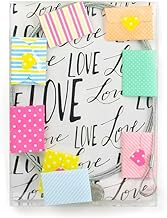 Kraftheld Photo Rope 150 cm with Set of 8 Decorative Magnets Love Letters Colourful Letter Magnets D