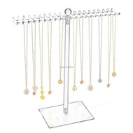 CH*【READY STOCK】 Acrylic Hanging Necklace Organizers Jewelry Display Stand Clear Necklace Holder Jew