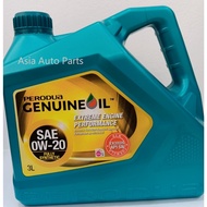 Perodua 0w20 - 3L-Fully Synthetic Engine Oil-Perodua Axia /Myvi/ Aruz/ Bezza
