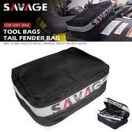 Universal Tail Bags Tool Bag Storage Waterproof luggage For Dirt Bike Pitbike Motocross Rear Fender 