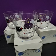 Pingu pinga 企鵝家族 茶杯 透明 玻璃杯 水杯 tea cup glass 共三隻 sumitomo life 住友生命