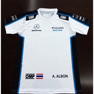 Formula One Polo T-shirt Williams Racing Team Willies Jersey Alex Albon Fm0034