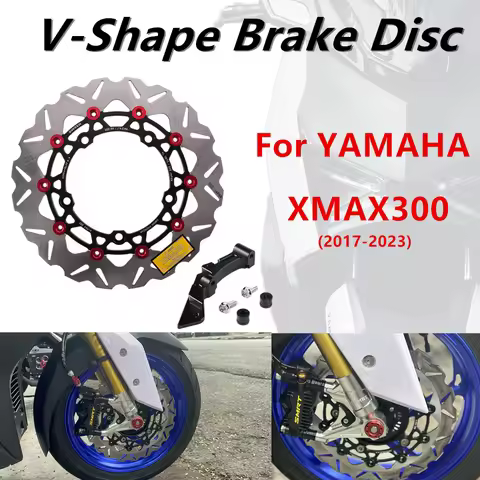 For YAMAHA XMAX300 Floating Brake Disc 300MM CNC Aluminum Alloy Wave Rotor Adapter Bracket Motorcycl