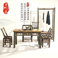 New bamboo chairs, reclining chairs, woven rattan chairs, single Chinese leisure bamboo chairs, old-fashioned household stools