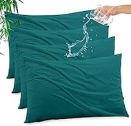 Gogreen Bamboo Rayon Waterproof Pillow Protector, Breathable Pillow Cover, Cooling Pillow Case Prote