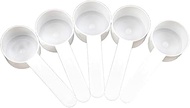 5 PCS 10 Gram Spoon Measuring Scoop Teaspoon Laundry Detergent Spoon Plastic Scoops for Protein Powd