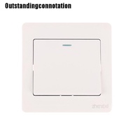 Yz~ Wall Switch 1/2/3/4 Gang 1Way Button Wall Light Switch On / Off Push Button