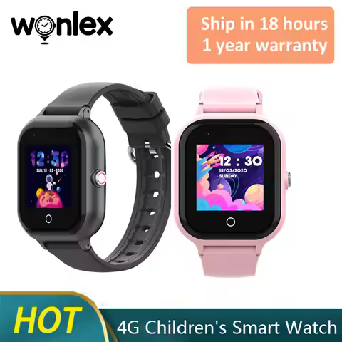 Wonlex KT24 Smart Watch Kids GPS Real-Time Location Tracker 4G Video Call SOS IP68 Waterproof Childr
