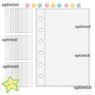 OPTIMISTI A7 Binder Pages, A7  Card Protector Sleeves, 6-Ring Binder Refill